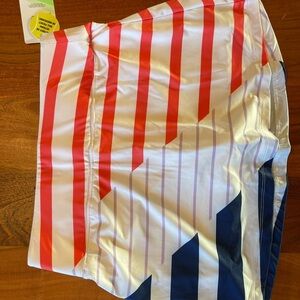 PRINCE tennis skirt Red and Blue Striped Athletic Shorts